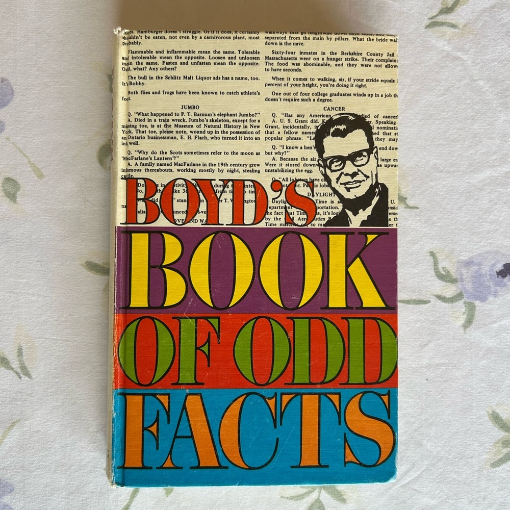 70s Vintage Academia  Boyd’s Book of Odd Facts